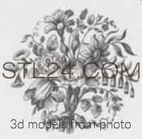 Розетки (ROSETTE_1638 -  | 3D model 3DSMAX / OBJ / STL) 3D модель для ЧПУ станка